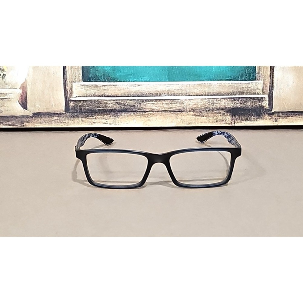 Ray-Ban Eyeglasses RB 8901 5262 Blue/Exposed Carbon Fiber Rectangular 53[]17 145
